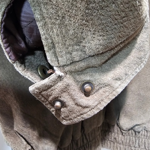 Cambridge Classics Bomber Jacket Men Large Brown Suede Leather Quilted Lining - Picture 7 of 8